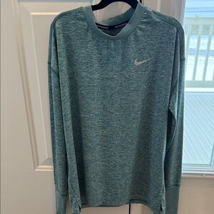 Nike Women’s Heathered Teal Long Sleeve Tee. Size Small Great Condition